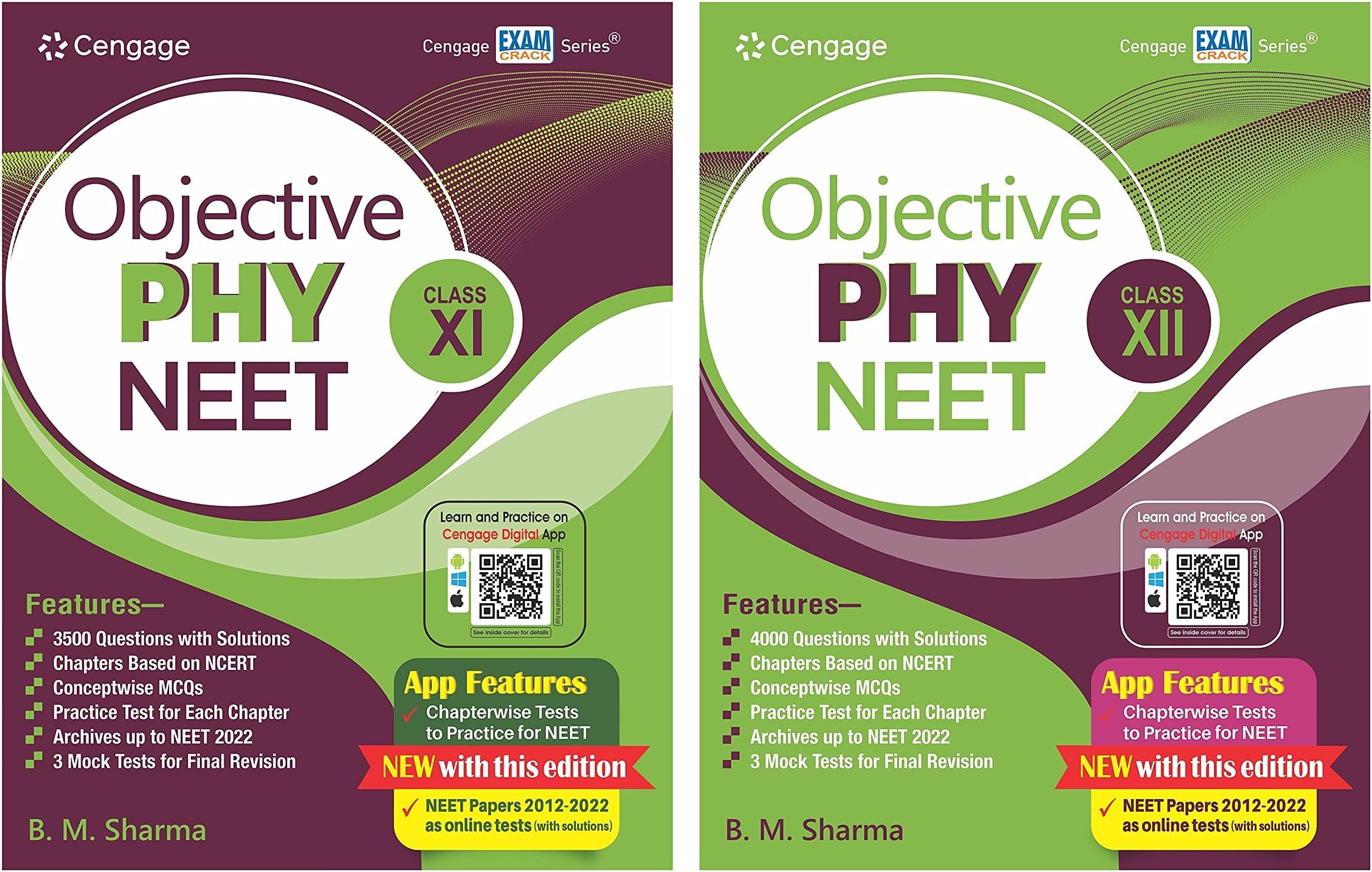 Cengage Objective Physics For Neet, 2-Books Set (Class-11 + 12) (By-B.m.sharma) Latest Revised Edition 2023
