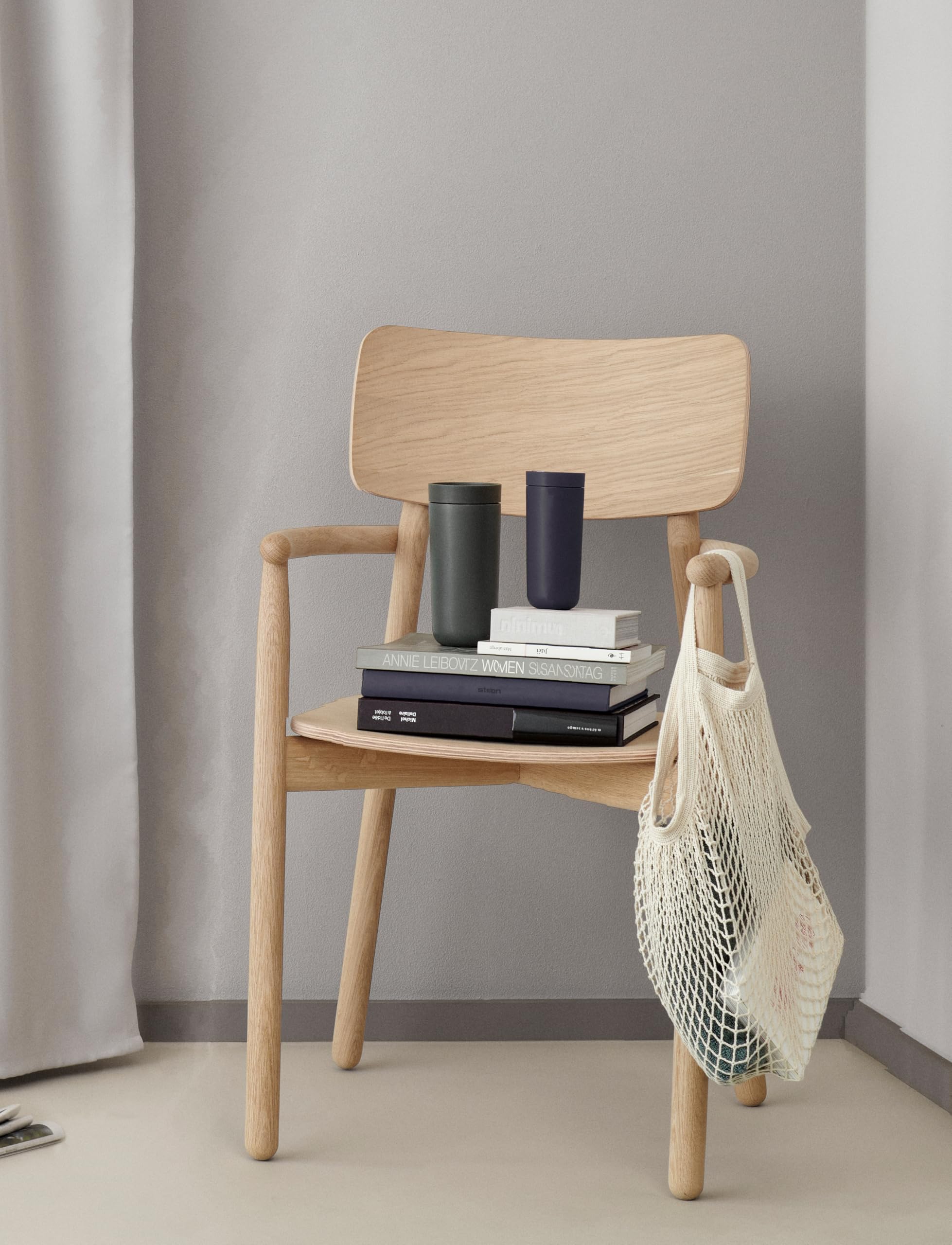 Stelton To-Go Click | Thermobecher, doppelwandige Isolierflasche - Rostfreier, auslaufsicherer Kaffeebecher/Teebecher mit Smart-Click-Deckel - Heiße & kalte Getränke - 0,4 Liter, Dark Forest
