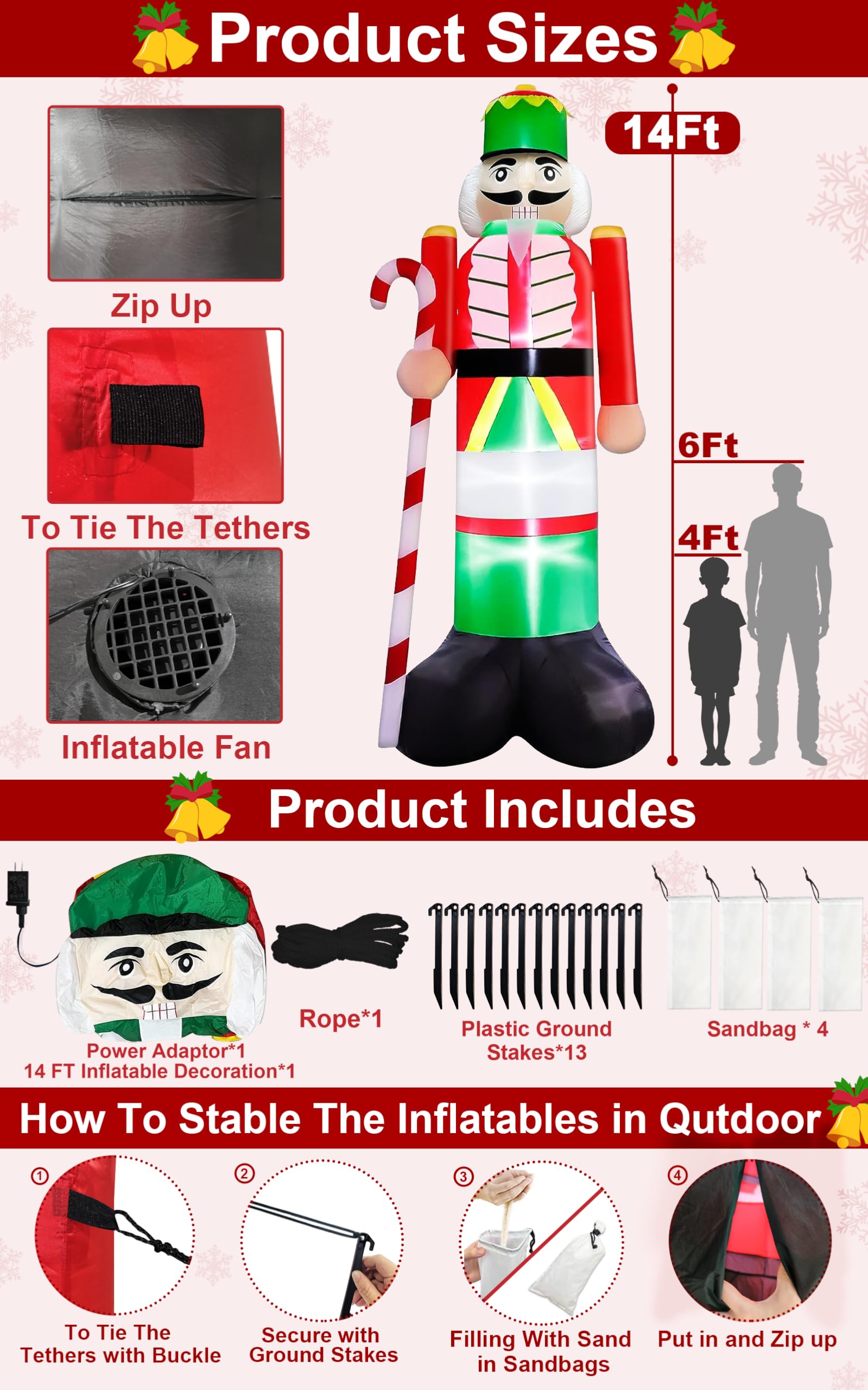 candy cane 14 on feet