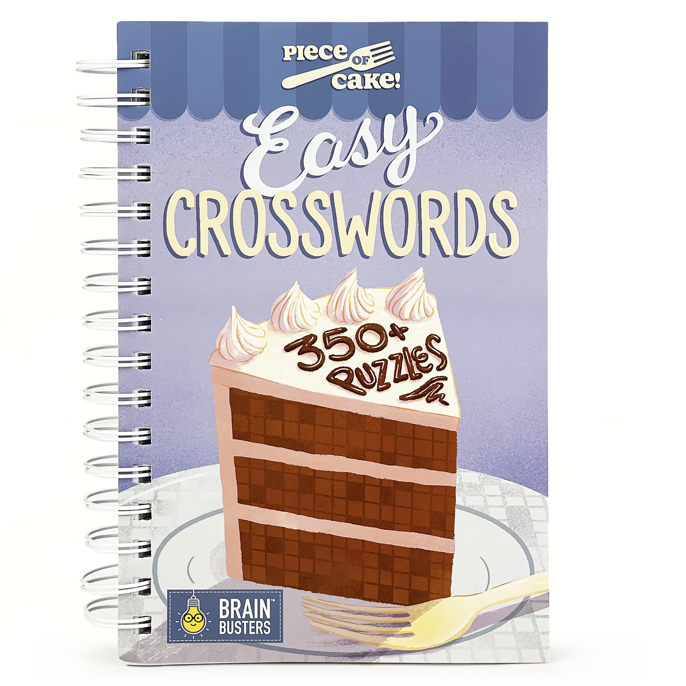 Piece of Cake: Easy Crossword Puzzle Book: Over 350 Crosswords (Brain Busters Puzzle Collection)