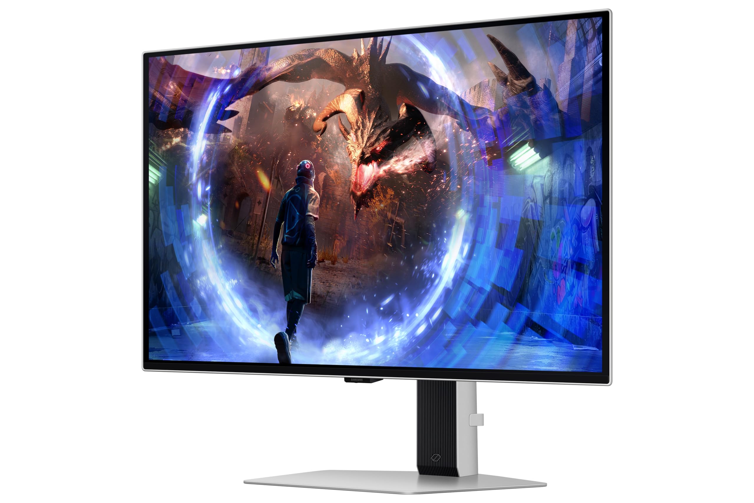Samsung Monitor do gier Odyssey OLED G6 (S27DG602), płaski 27'', 2560 x 1440 (QHD), 16:9, HDR10+, OLED, 360 Hz, 0,03 ms (GtG), FreeSync Premium Pro, HDMI, USB, DP, HAS, Pivot