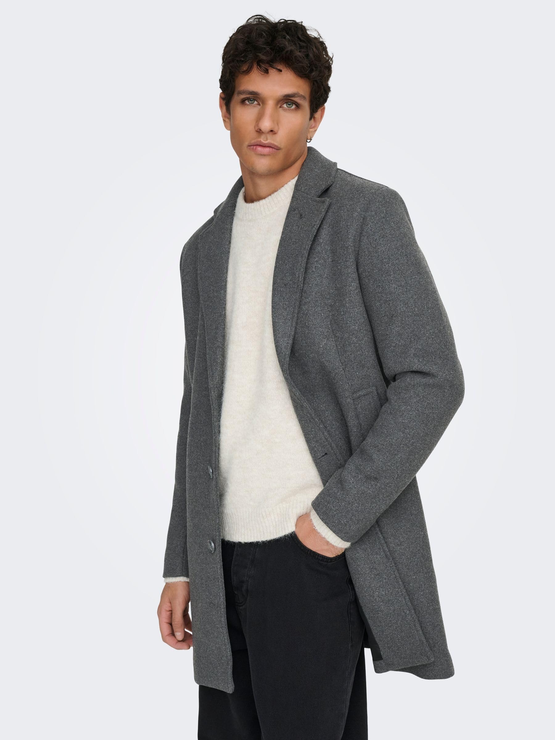 Only & Sons Herren Onsmatthew Wool Coat Otw Noos Onsmatthew Wool Coat Otw Noos (1er Pack)