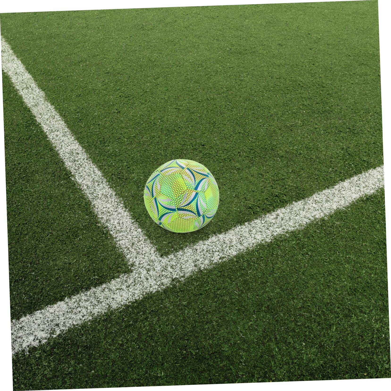 Toyvian Fútbol Luminoso Brillante Adultos Balón de Fútbol de Material Entrenamiento y Nocturno Seguro y Divertido