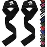 Lifting Wrist Straps for Weightlifting, Powerlifting & Deadlifts – 23” Neoprene Padded Cotton Straps for Strength Training & Gym Workouts - Maximum Grip Support for Men & Women