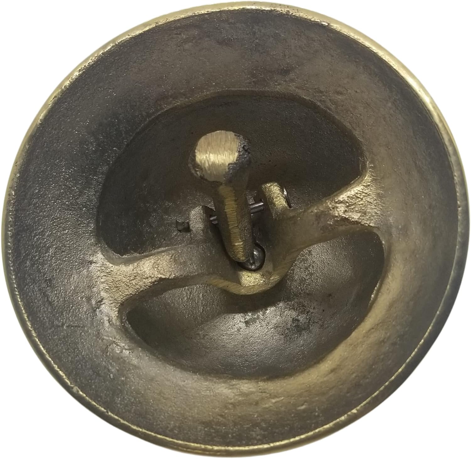 UDL Solid Brass Victorian Style Desk Call Bell Desktop Ring Service Counter Bell Hotel Reception Bell 3 1/4"(D) 2 3/4"(H) : Office Products