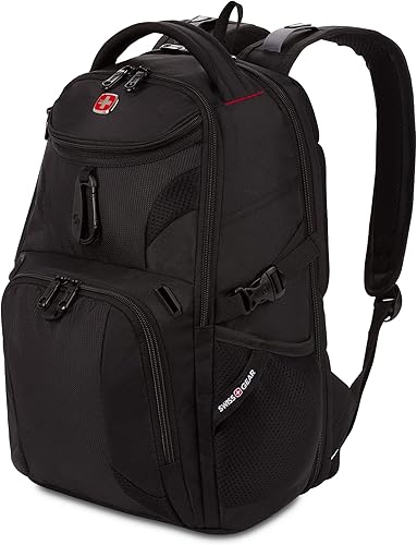 SwissGear Mini 1900 Scansmart Slim Version - Mochila para laptop, color negro, 16 pulgadas, Negro -, Mochila para portátil Mini 1900 Scansmart