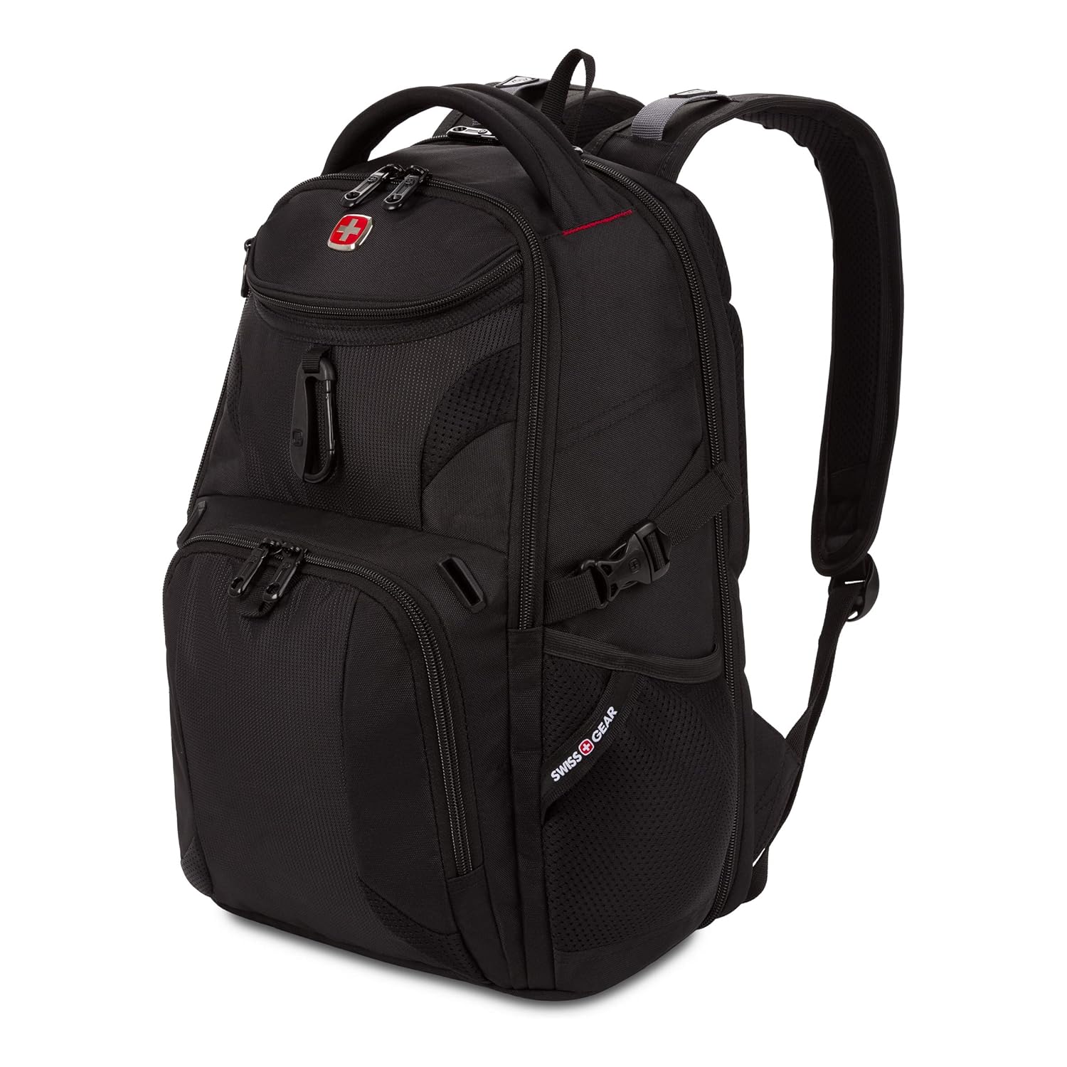 SwissGear 1900 Scansmart Mini Slim Version Fits Most 13 Inch Laptops and Tablets TSA Friendly Backpack Black