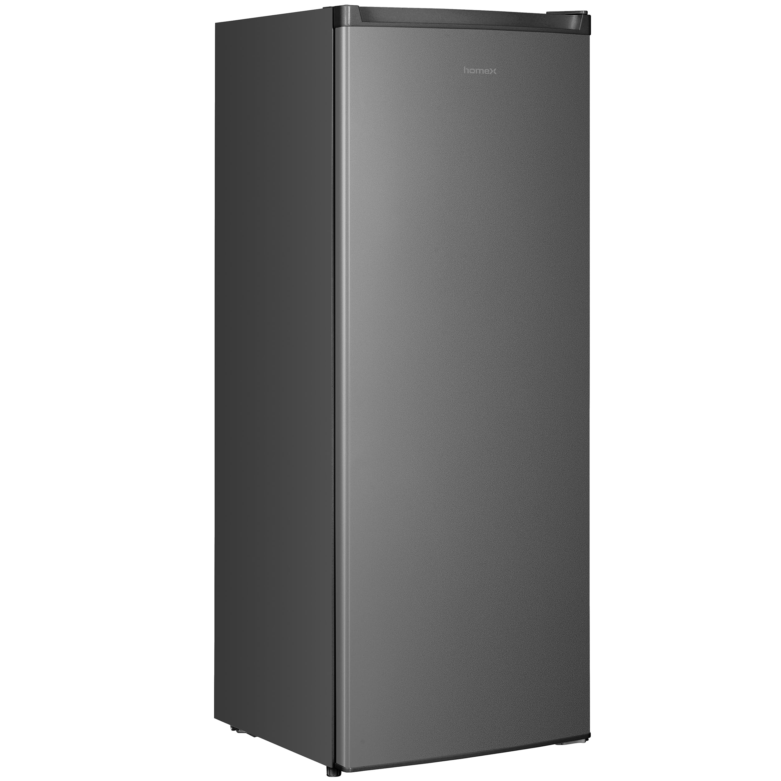 homeX FS1682E-S Gefrierschrank Tiefkühlschrank groß 168L Nutzinhalt silber | 4-Sterne Gefrieren, Freezer, Gefrierschränke freistehend, Temperaturregelung, wechselbarer Türanschlag, leise 37 dB