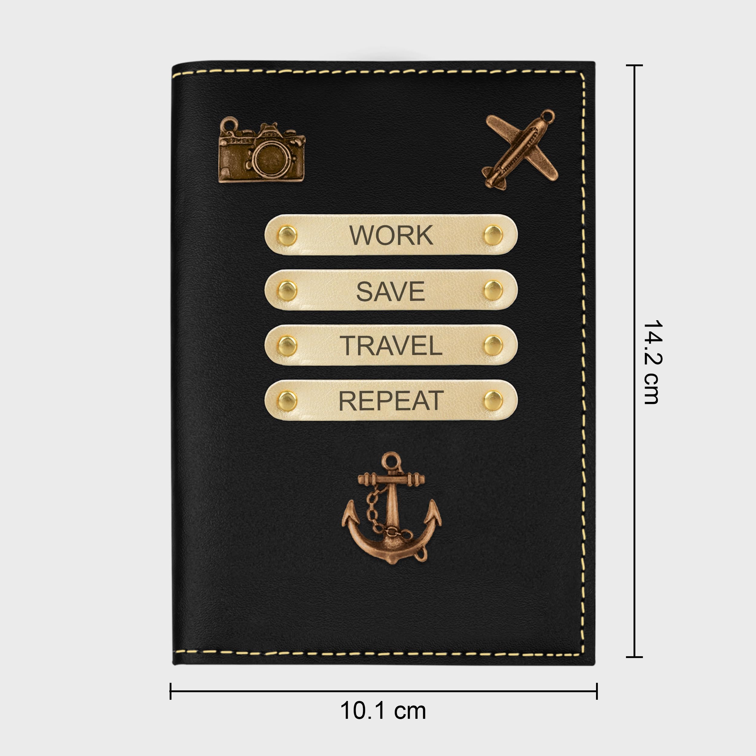 The Wallet Store Leather Passport Cover - Black