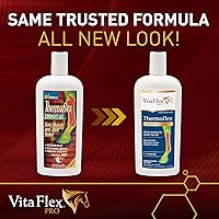 Vista 2 de Vita Flex Thermaflex Liniment Gel para dolores musculares y alivio articular en caballos, 12 onzas líquidas