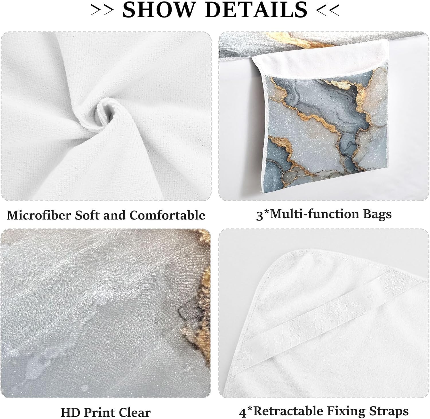 Patio Lounge Chair Cover Waterproof Outdoor Lounge Chaise Cover with Pockets for Outdoor Pool Beach