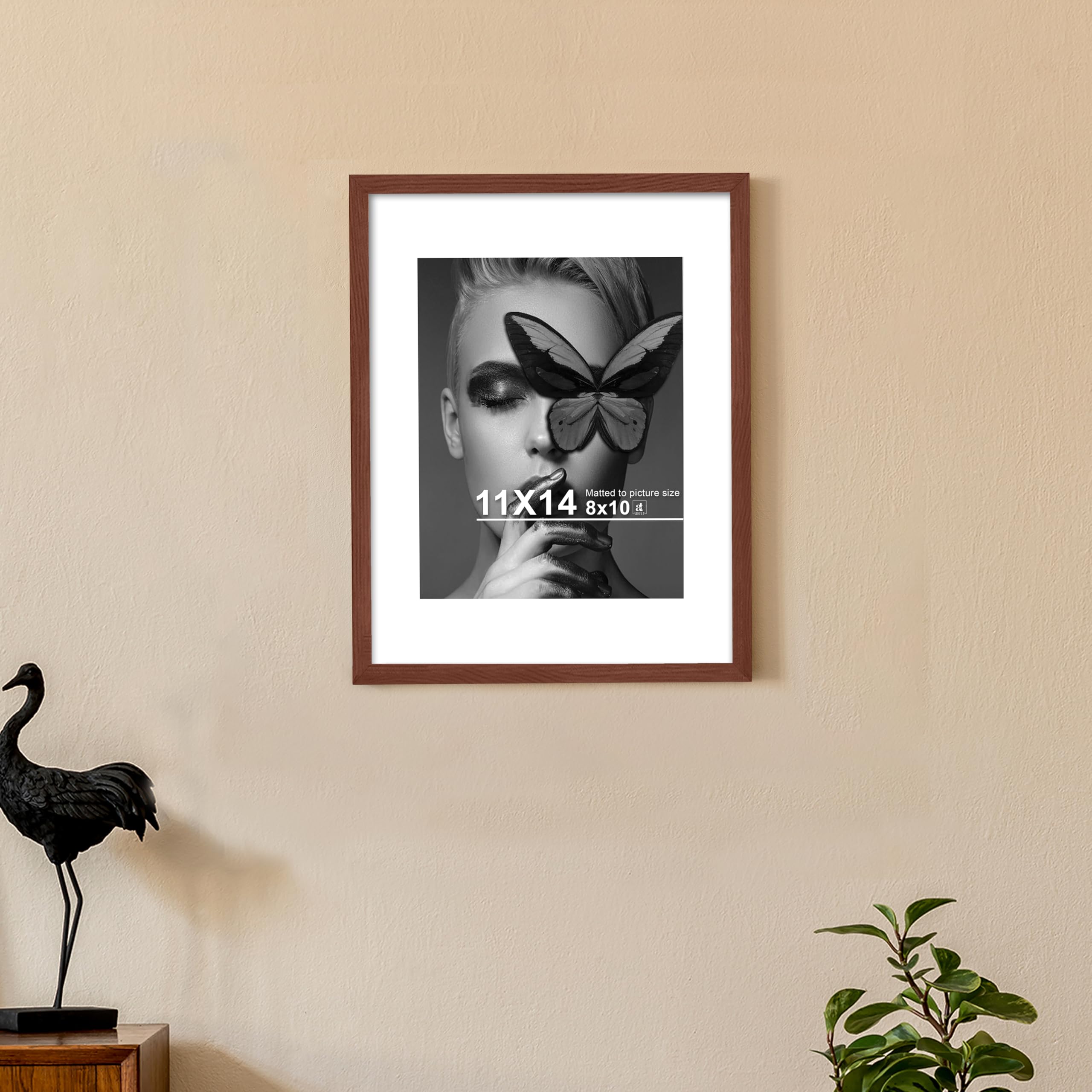 Art Street Photo Frames - Set of 2 Brown Wall Frames -4