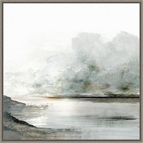 Miniatura 12 de Amanti Art Lienzo enmarcado para pared, 16 x 16 Ebb por Dan Hobday, lienzo enmarcado para pared, obras de arte de paisajes, decoración tradicional,