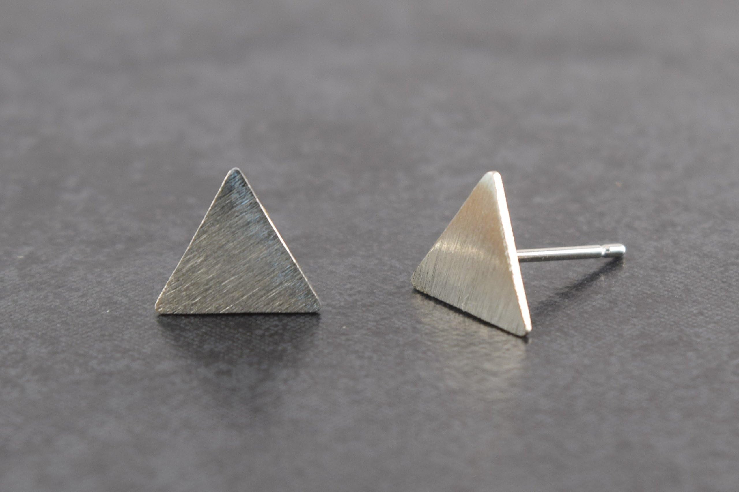 Stud Triangle Earrings, Triangle Earrings, 925 Sterling Silver, Geometric studs, Triangle Earrings, Gift for Her, Wife Gift, Girlfriend