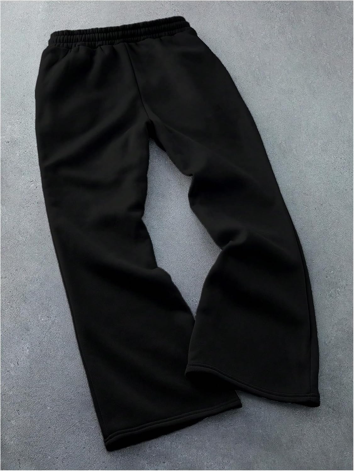 GORGLITTER Men's Wide Leg Stacked Sweatpants Y2K Cross Graphic Baggy Flared Sweatpants Workout Gym Jogger Pants - Image 2