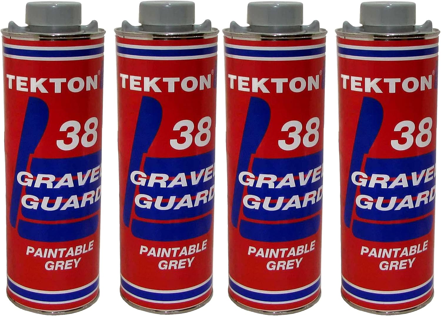 Gray Sprayable Automotive Undercoating for Cars and Trucks, Buses, RVs, Commerical Vehicles - Rubberized Paintable Under Coating (4 Cans Only)