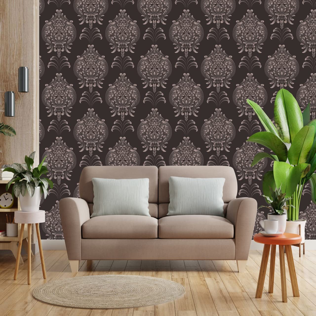 Adzone Wallpaper Flowral Pattern Design Wall Sticker hd for Home Decor