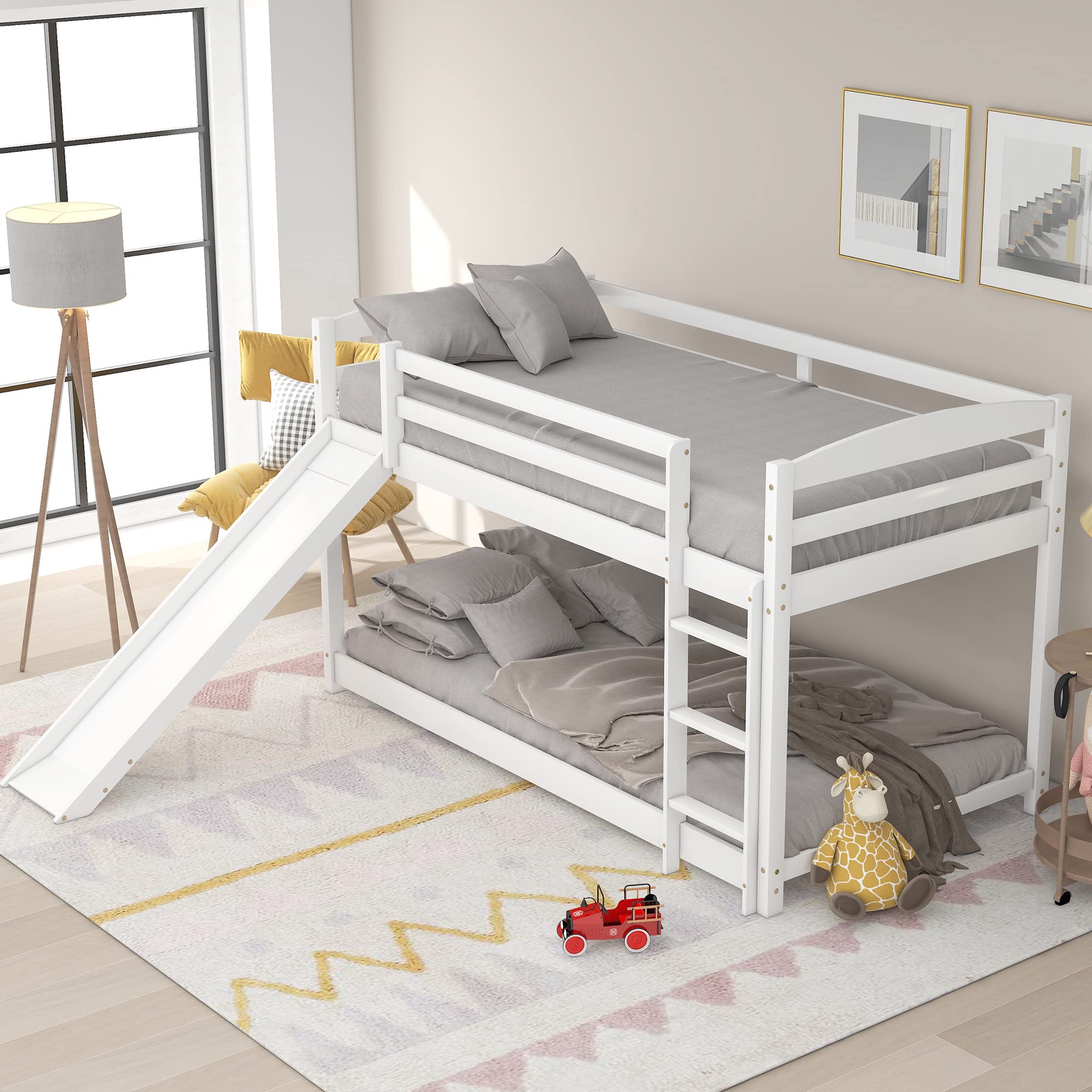 Buy Kids Bunk bed, Mid er Bed, Children Loft Beds with Convertible