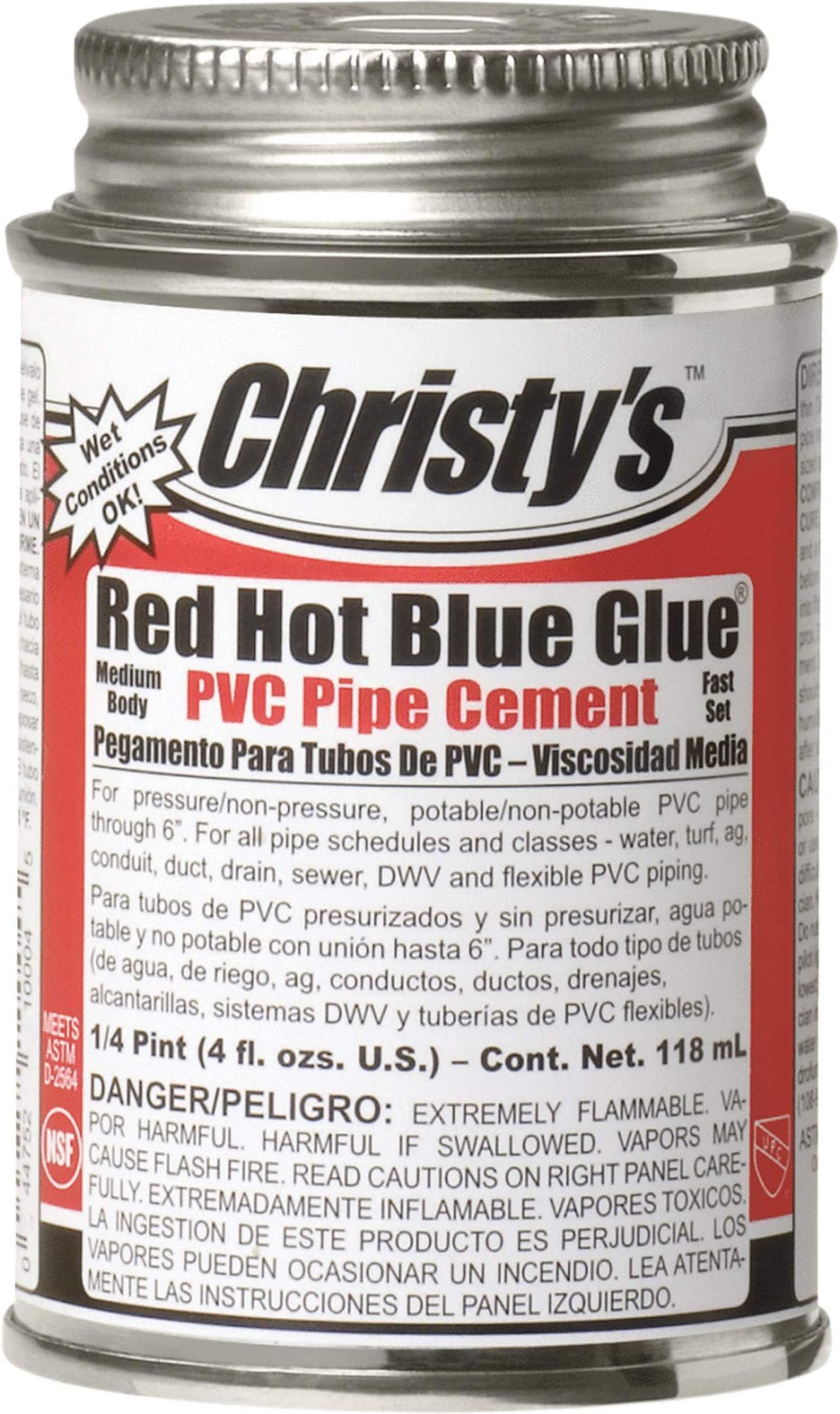 RH-RHBG-QP 4oz Blue PVC Cement