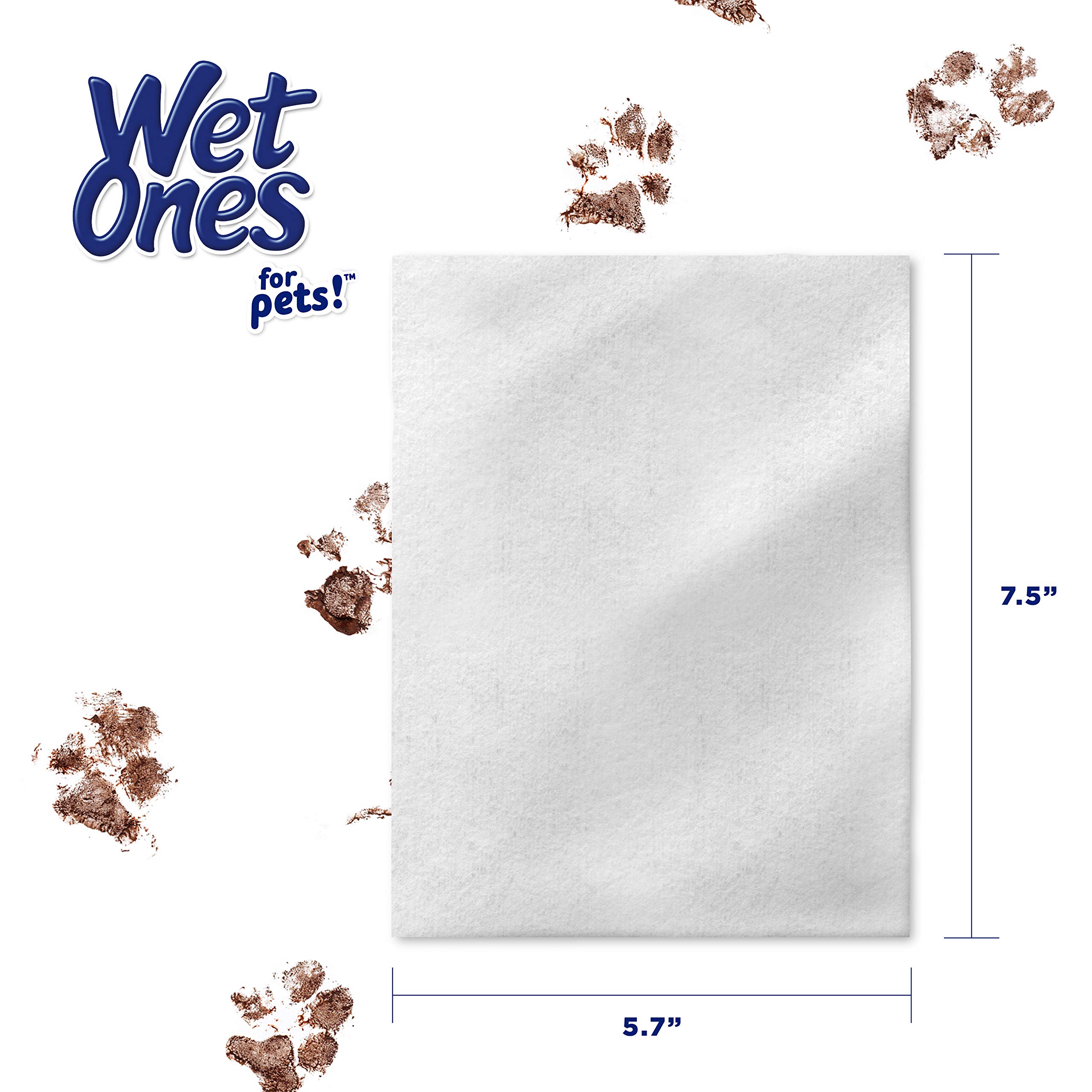 Wet Ones for Pets FF14365PCS12 Lot de 50 lingettes hypoallergéniques multi-usages avec vitamines A, C et E, sans parfum et hypoallergéniques pour tous les chiens