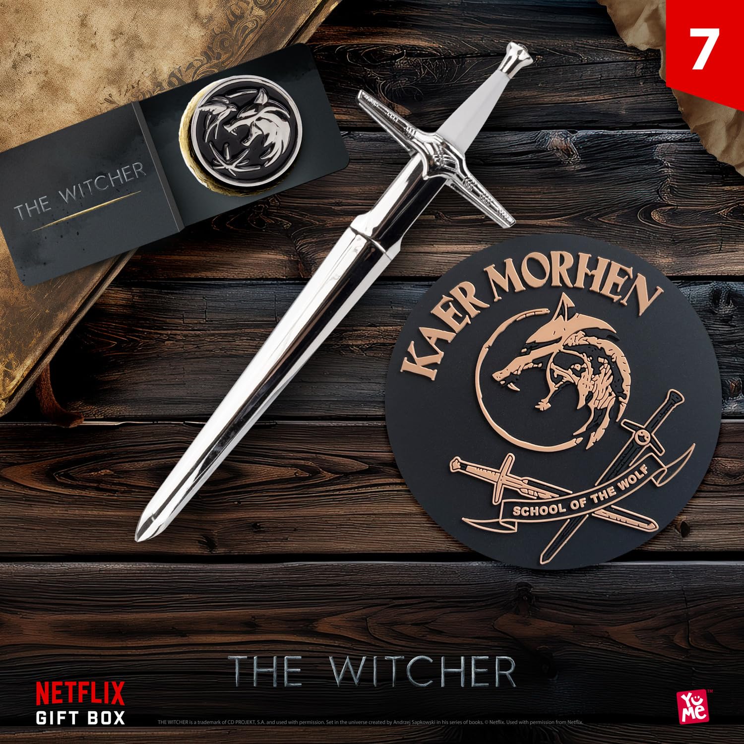 YuMe 15309 - Scatola regalo Netflix, calendario dell'Avvento con effetto sonoro, da 16 anni, 24 sorprese da 7 popolari serie Netflix