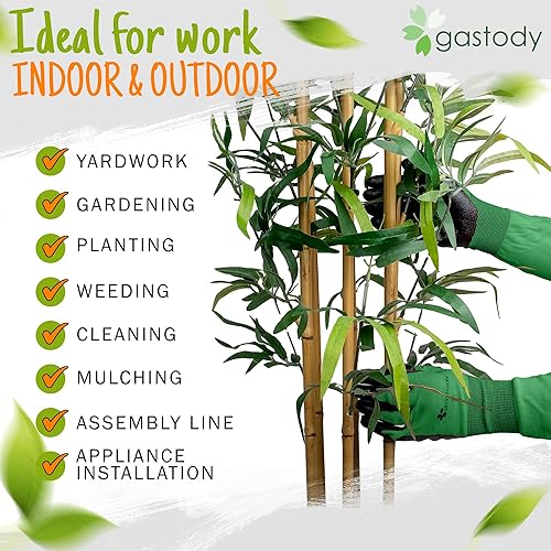 Miniatura 4 de Gastody - Guantes de jardinería de manga larga, multiusos, resistentes para exteriores e interiores, guantes de jardinería a prueba de espinas