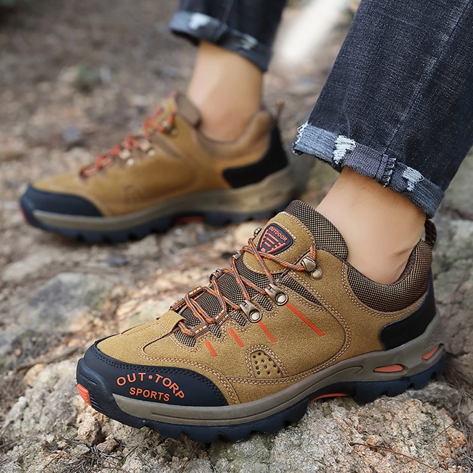 Wanderschuhe Herren Wasserdicht Atmungsaktiv Outdoorschuhe Rutschfest