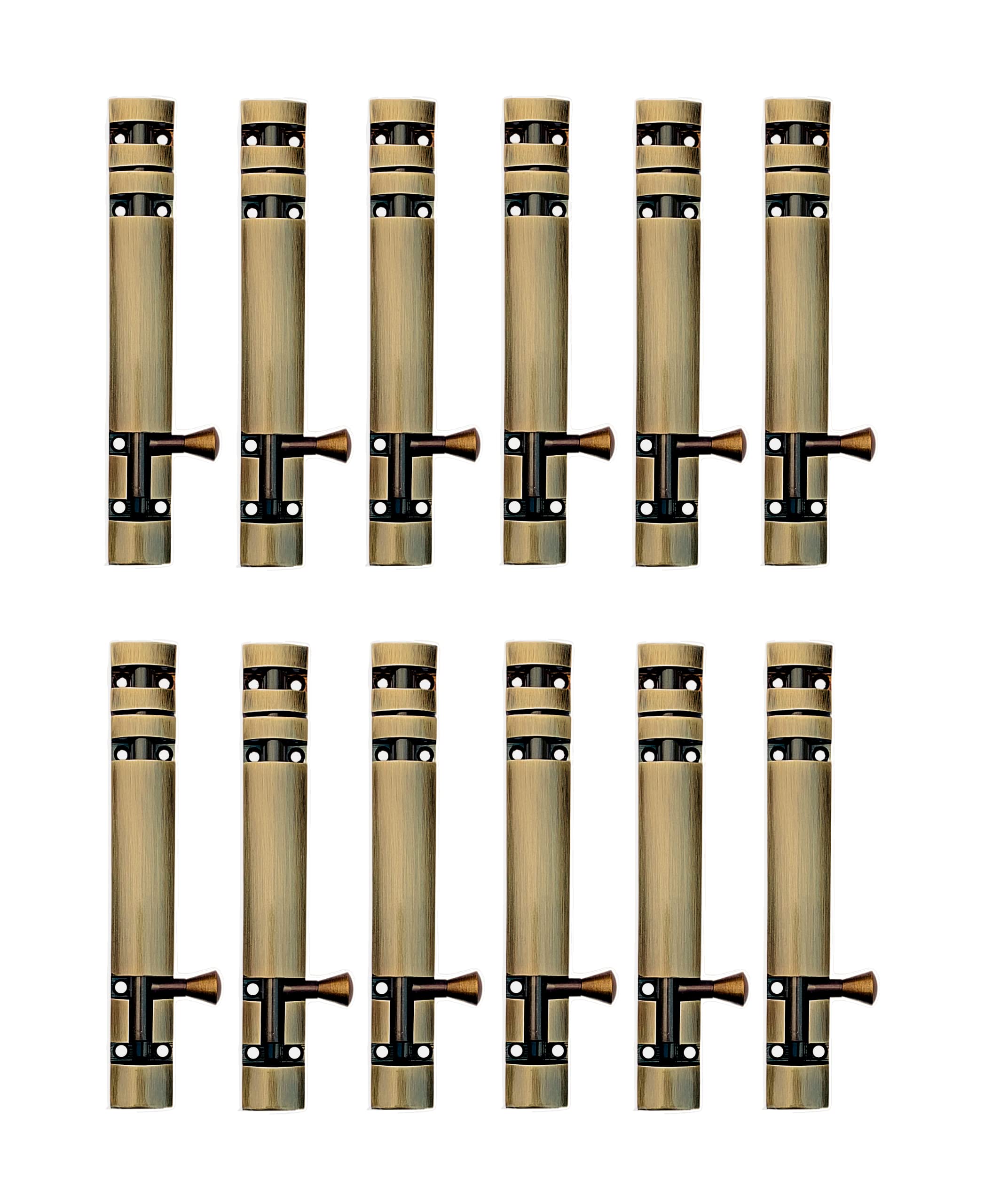Aluminium Tower Bolt | Antique Brass Color | Pack of 12 Pcs. (10 Inches) (B0BS9LWN5L) Amazon Price History, Amazon Price Tracker