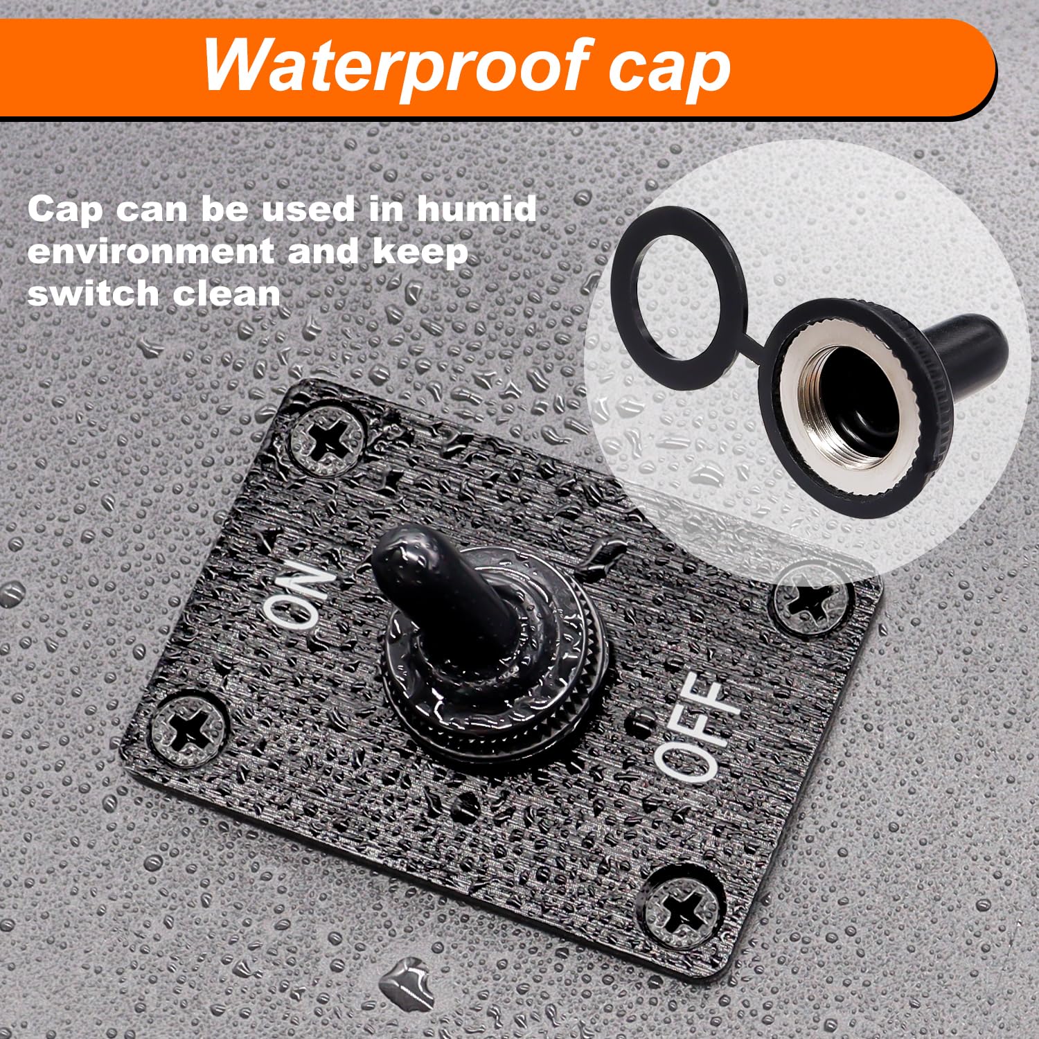 Snapklik.com : Weideer Toggle Switch 12V 30A Heavy Duty Waterproof ...