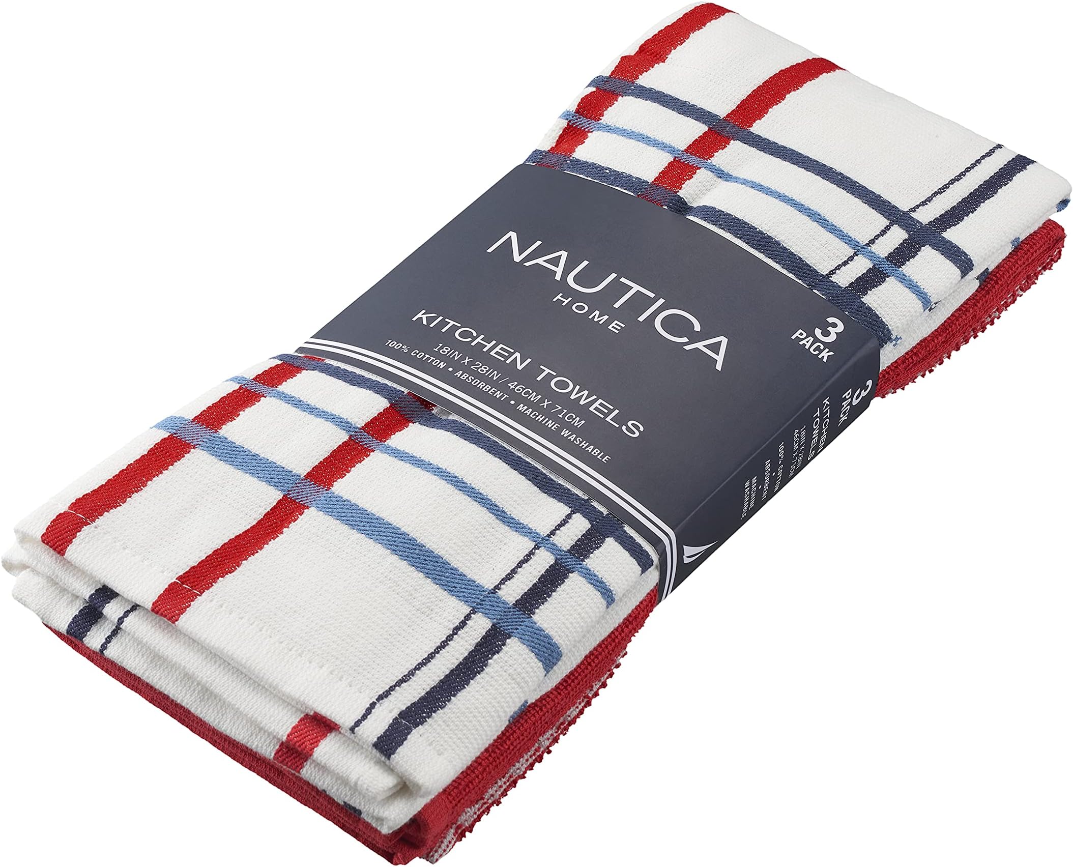 Amazon.com: Red, White and Blue Kitchen Towels - Set of 6, 30