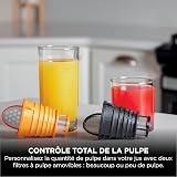 Ninja Cold Press Juicer with 700 ml jug and 1.1l pulp container, make fresh juices, drinks and healthy shots, compact, dishwasher safe and removable parts, grey JC151EU - 2