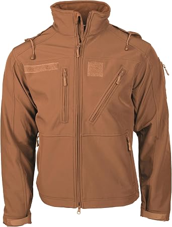 Mil-Tec Mens Softshell Jacket SCU 14 Dark Coyote