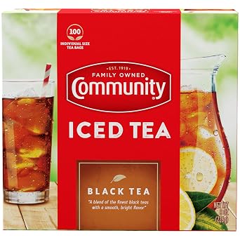 Community Coffee Orange Pekoe Cut Black Tea, 100 Individual Size Tea Bags Pack of 1