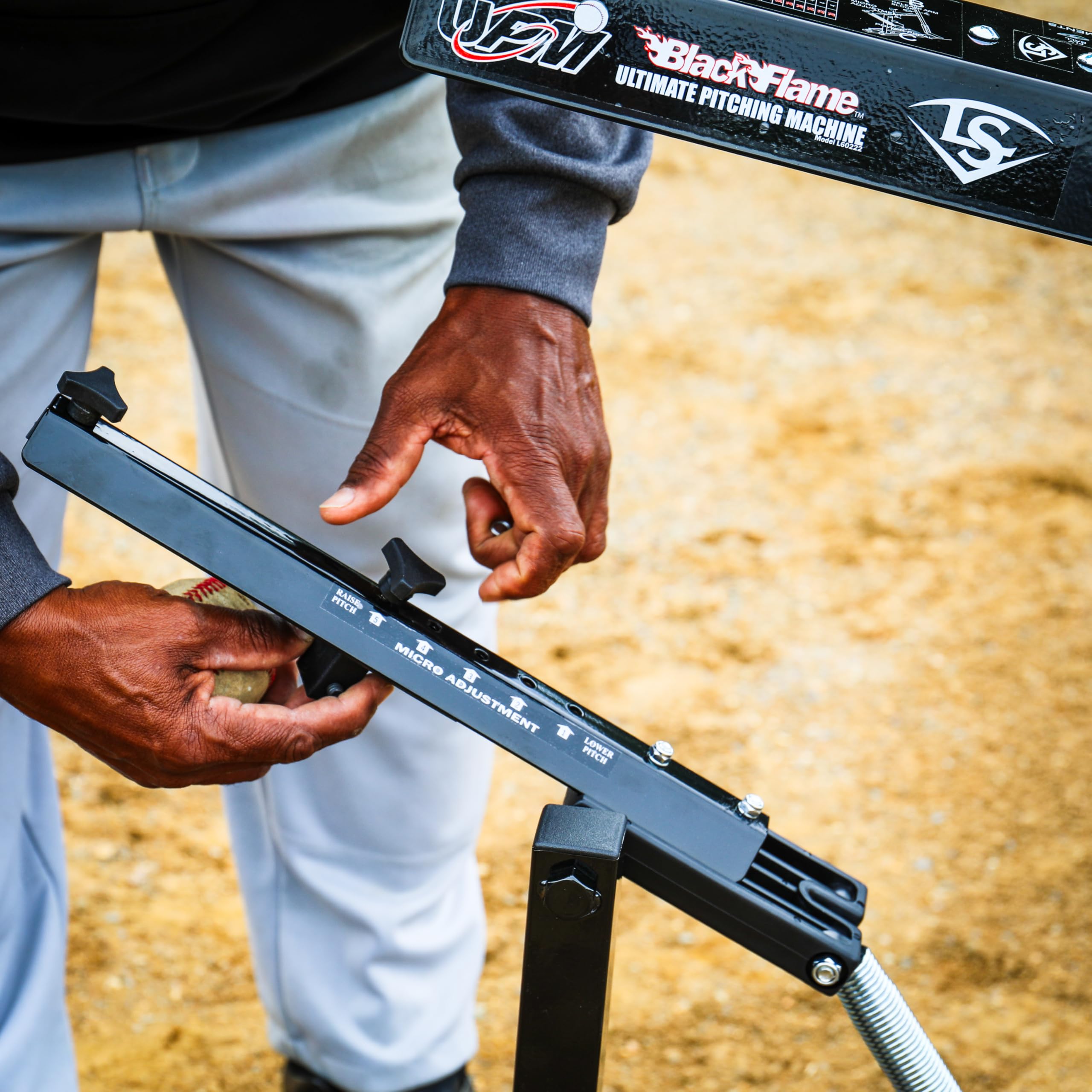 Amazon | Black Flame Pitching Machine | Louisville Slugger