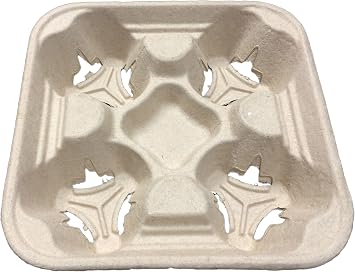 Primeware 4 Cup Carrier 8 oz.-32 oz. - 300/Cs 4 x 75