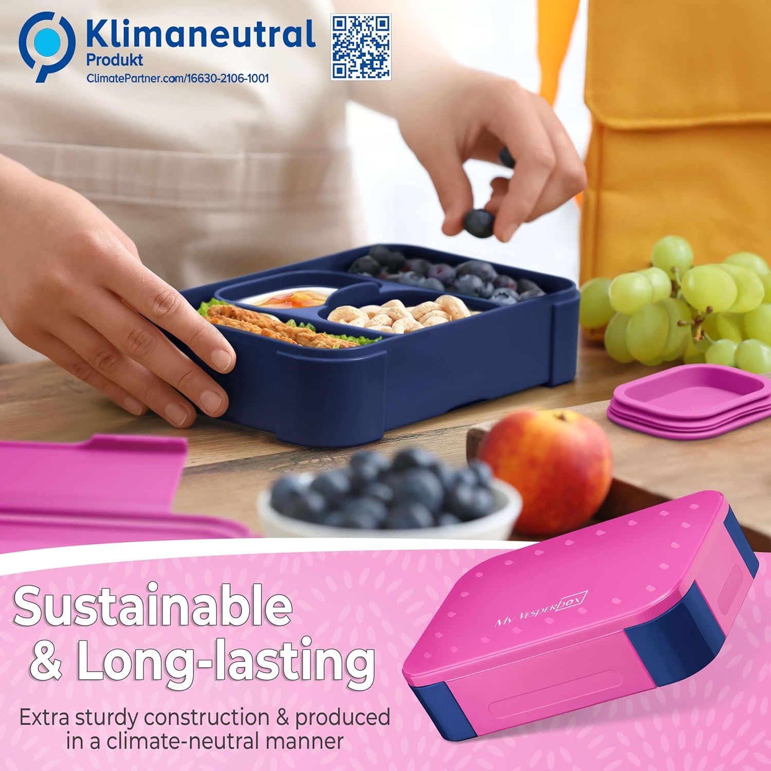 My Vesperbox Lite – Mini Lite - Kids Bento Lunch Box – Extra Durable Lunchbox for Toddlers and School – Leakproof, Child-Friendly, Ideal for Daycare, Preschool & Elementary School - Image 7