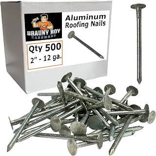 2”- ALUMINUM - Roofing Vinyl siding facia nails - 6d - Qty (500)
