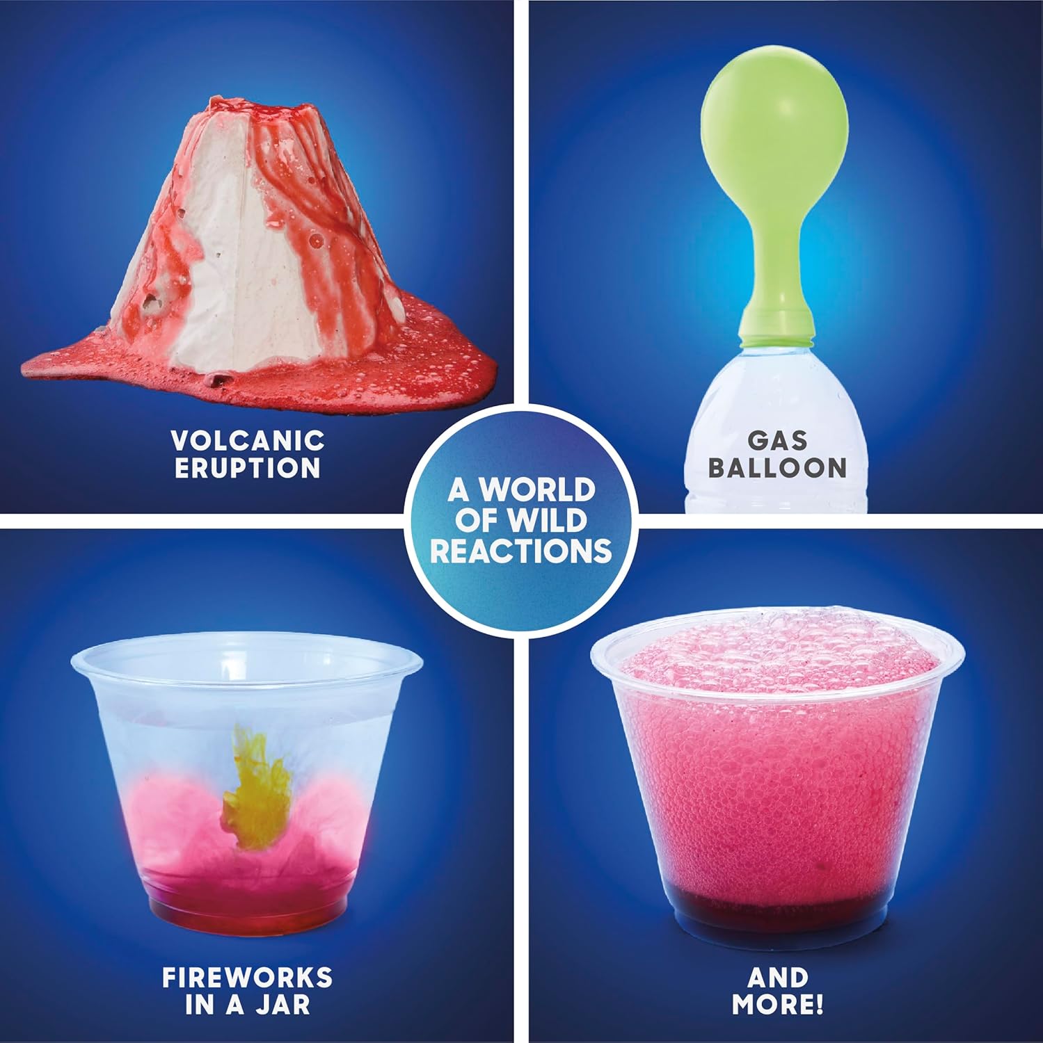 Discovery™ Super Reactions Science Kit – 66 Experiments STEM Lab for Kids| Includes Chemistry Tools, Volcano Mold, Slime, Reactions & Explosions|Educational Learning Toy|DIY Activity Set Gift| Ages 8+ - Image 5