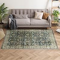 Vista 44 de Dripex Alfombra Lavable de Tribus - 2x5 Alfombra Antideslizante sin Desprendimiento para Pasillos, Resistente a Manchas, Alfombra de Cocina