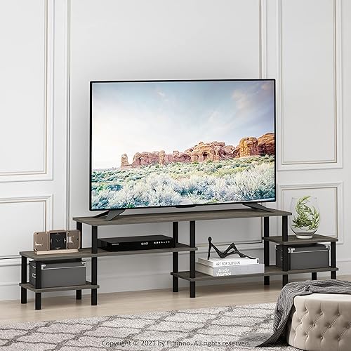 Miniatura 41 de FURINNO Gran centro de entretenimiento Turn-N-Tube, Espresso / Black Espresso,Roble francés,Negro -,Columbia Nogal/Negro,Marrón oscuro,2-Marrón