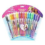 Disney Princess 16 Piece Glitter Pen Body Art Set, Glittery and Bright Colors, Ages 3+, by Townley Girl