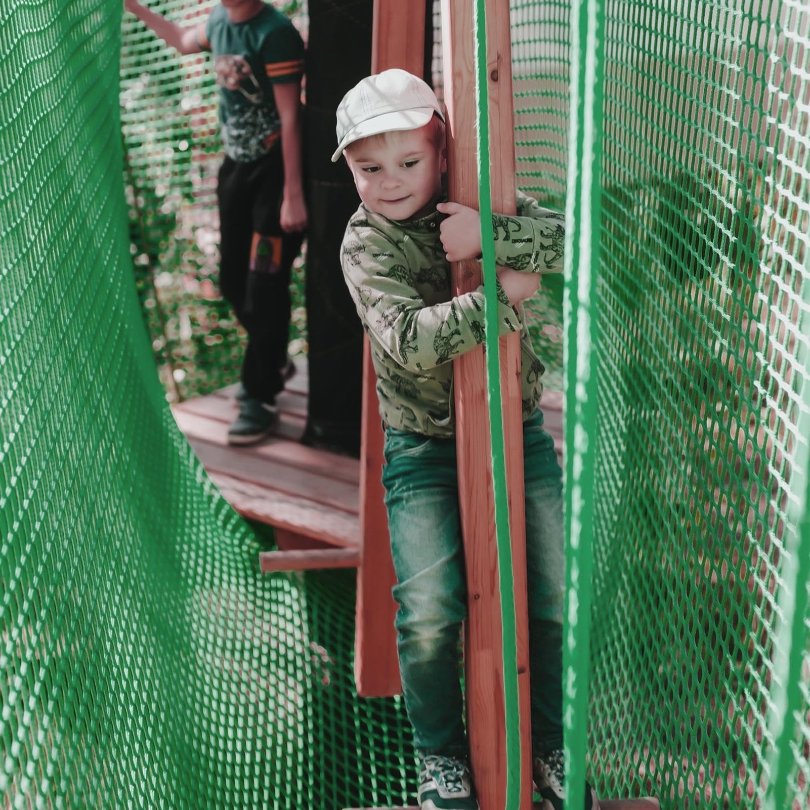 Rete da arrampicata per esterni, rete da arrampicata per | Rete di protezione a doppio strato, rete da arrampicata per cortile per parco giochi, accessori per capanna negli alberi per for
