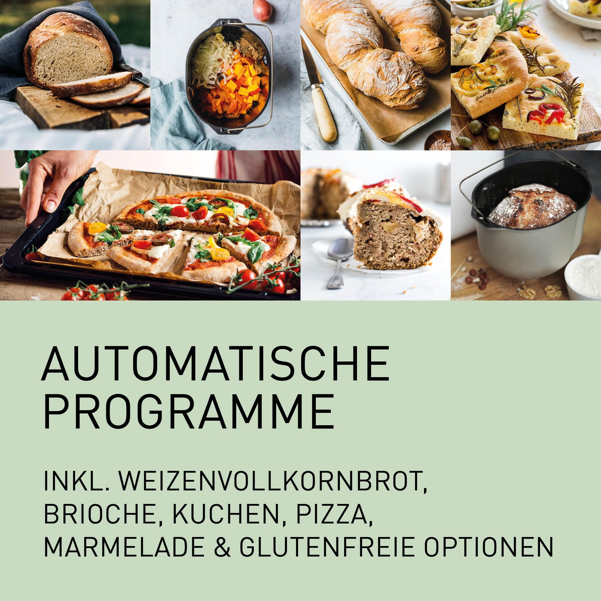 Panasonic Croustina Brotbackautomat SD-ZD2010 für Krustenbrot (18 Programme, Brotmaschine, glutenfrei, knuspriges Brot, Vollkorn-Krustenbrot), schwarz