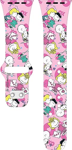 Miniatura 10 de Affinity Bands Peanuts - Correa de reloj HD de San Valentín compatible con Apple Watch