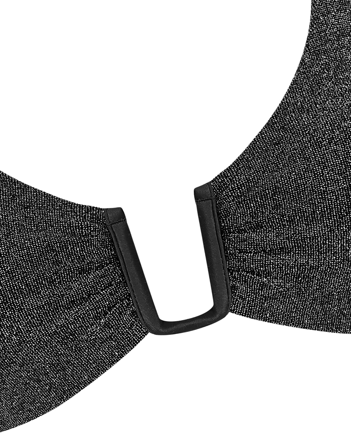 ZAFUL Women's Two Piece Swimsuit Textured U-Wired Metal Criss Cross String Bikini High Leg Bathing Suits - Image 5