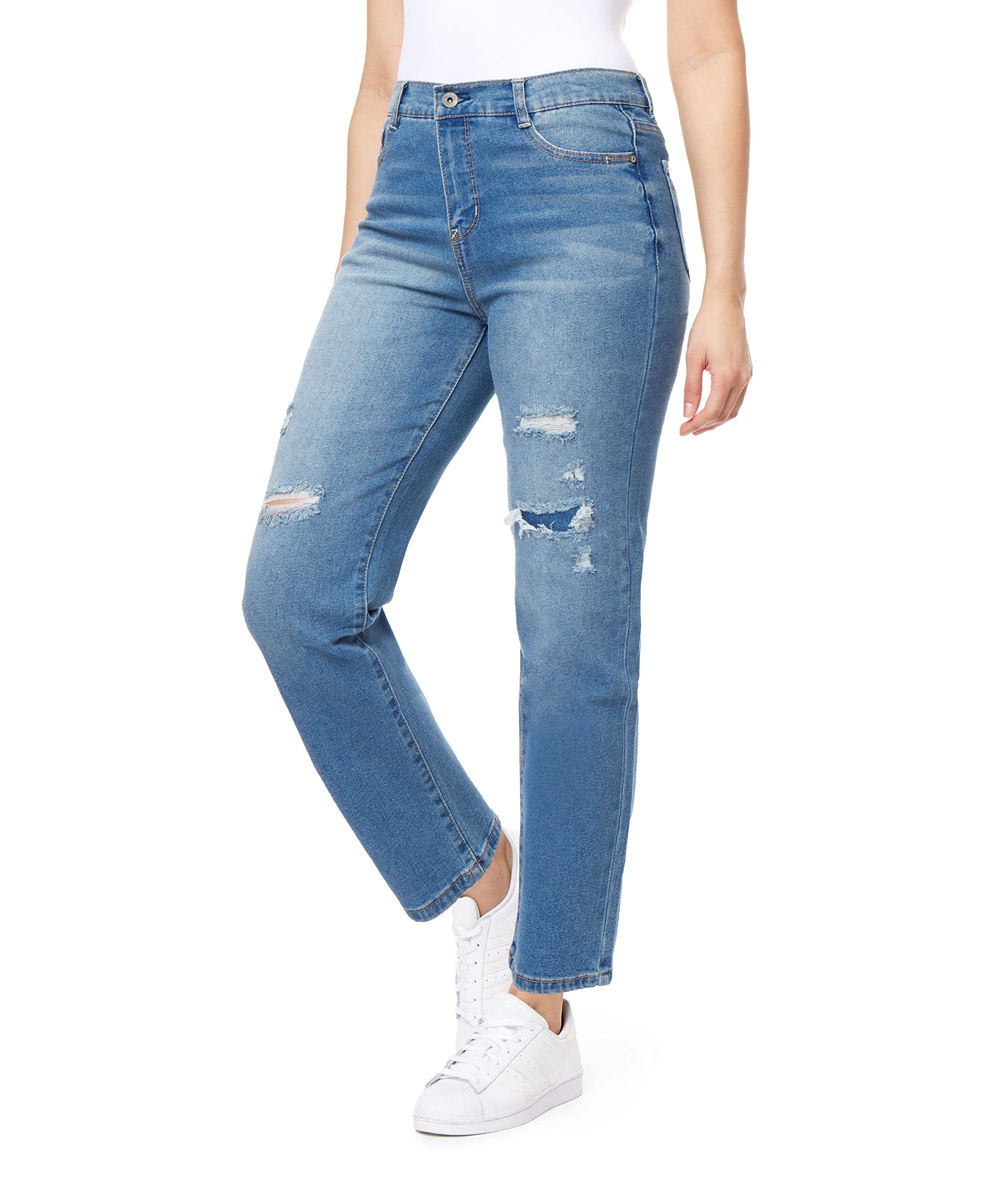 WallFlower Womens Fearless Curvy Straight Denim
