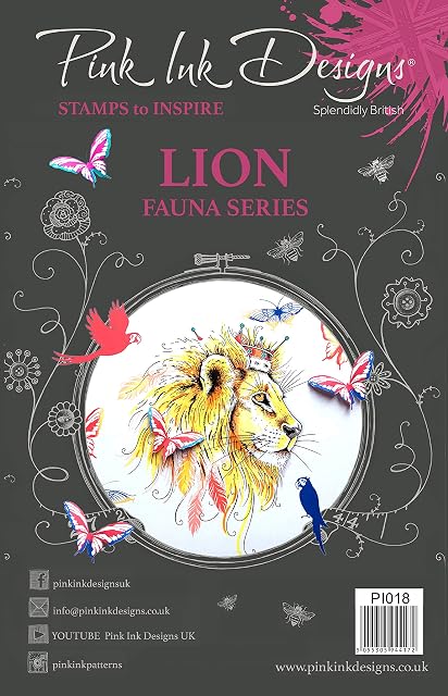 Pink Ink Designs Pink Ink-Lion-A5 Clear Stamp