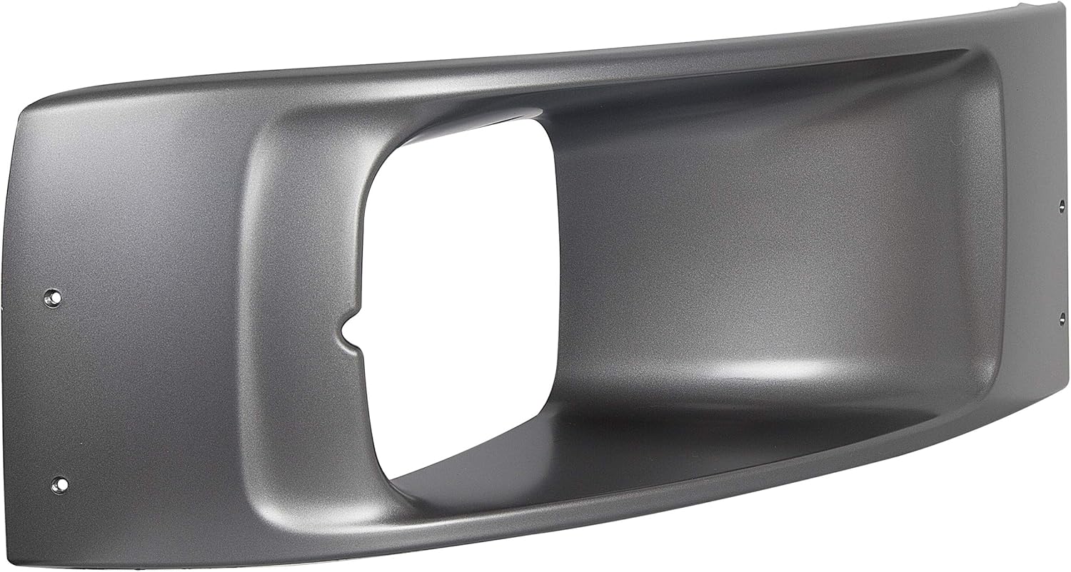 HECASA Right Headlight Bezel Compatible with 2003-2009 Chevy Chevrolet C4500 / C5500 Kodiak/GMC C5500 Topkick Headlamp Cover Trim Silvery Plastic(ABS) Passenger Side