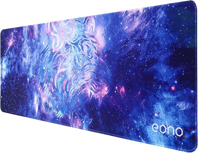 Amazon Brand - Eono Mouse Mat Gaming Mouse Pad 800x300mm XXL Computer Extended Large Mouse Mat Waterproof Keyboard Mousepads with Non-Slip Base, Stitched Edges, Smooth Surface for Desk, Office