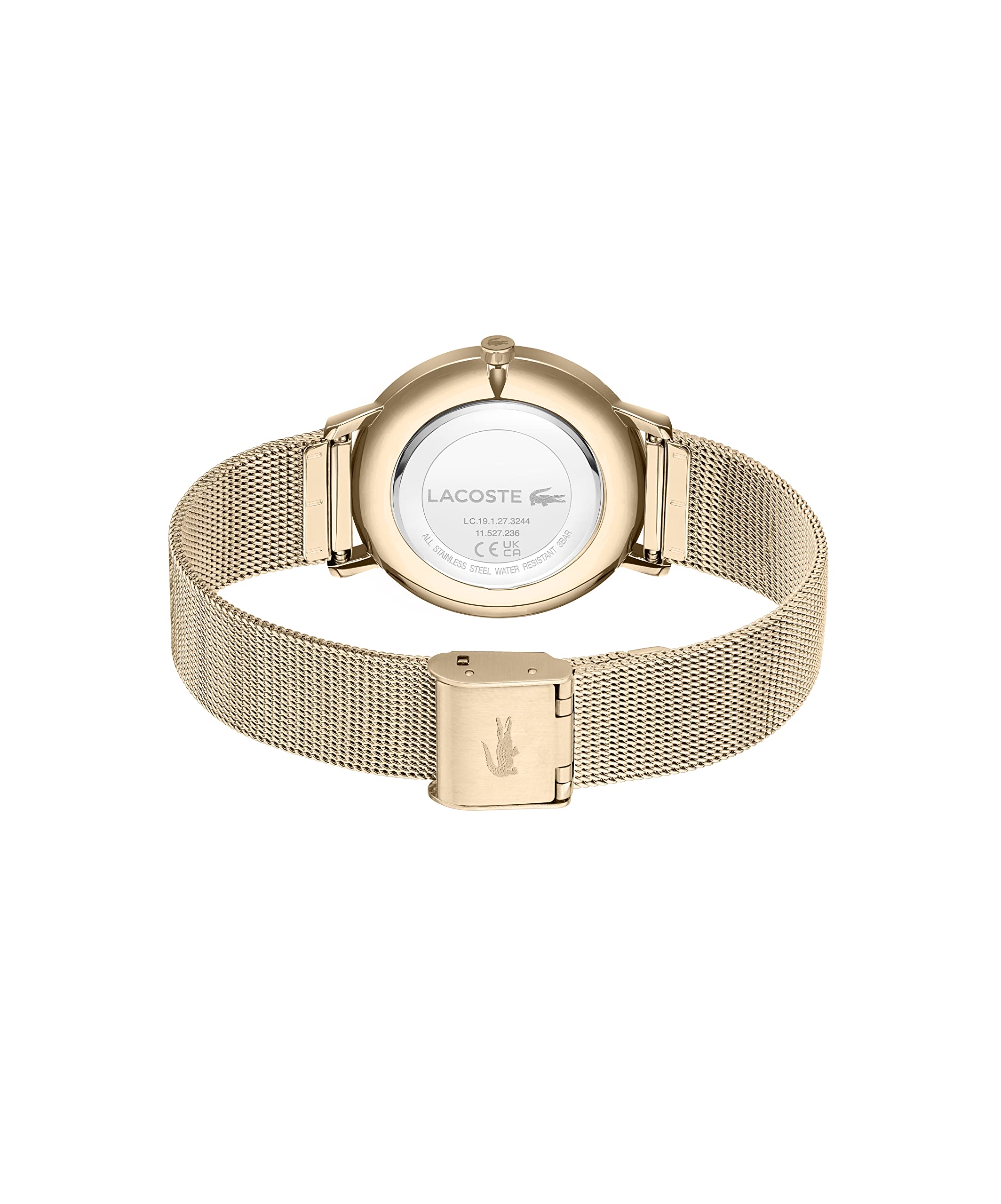Lacoste Reloj Analógico de Cuarzo para mujer con Correa de malla en Acero Inoxidable